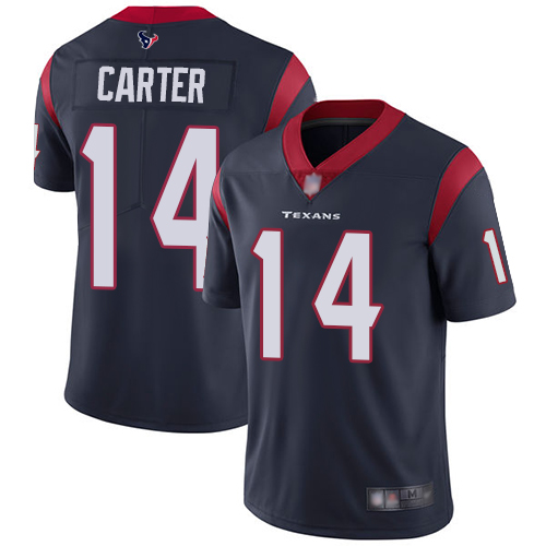 Houston Texans Limited Navy Blue Men DeAndre Carter Home Jersey NFL Football #14 Vapor Untouchable->houston texans->NFL Jersey